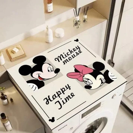 Cute Mickey & Minnie Washing Machine Top Cover