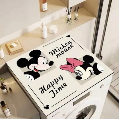 Cute Mickey & Minnie Washing Machine Top Cover